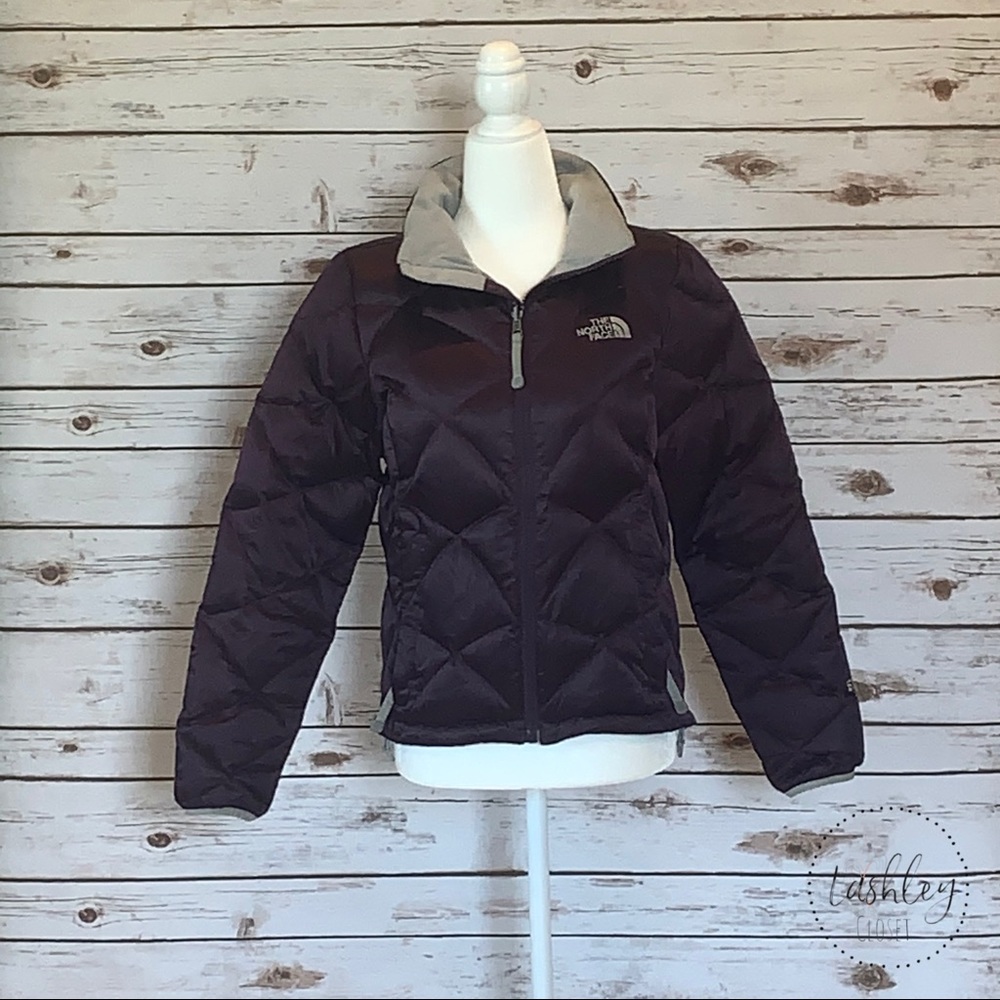 North Face Deep Purple Puffer Jacket